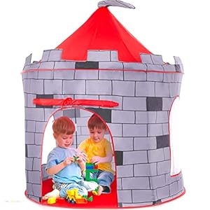 Play22 Kids Play Tent Knight Castle – Portable Kids Tent – Kids Pop Up Tent Foldable Into Carrying Bag – Childrens Play for Indoor & Outdoor Use – Kids Playhouse Best Gift for Boys & Girls