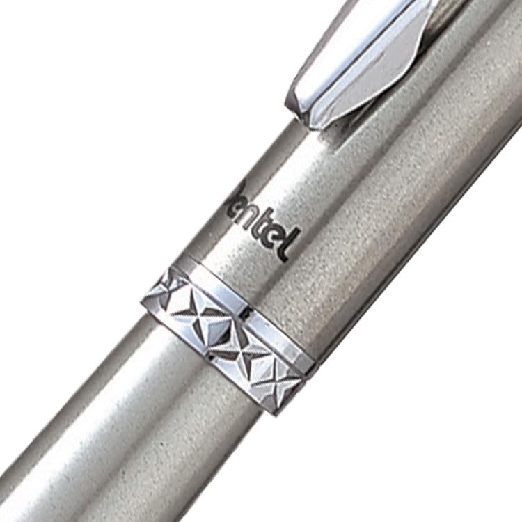 Pentel roller con barril plateado miniatura 3