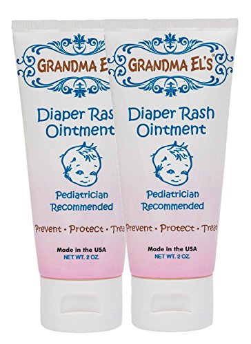 Image of Grandma El’s Diaper Rash Ointment – Gentle Protection & Relief for Baby’s Delicate Skin – Pediatrician-Approved Moisturizing Barrier – Safe for Cloth & Disposable Diapers – 2oz, 2-Pack