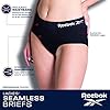 Reebok-Womens-Underwear--Seamless-High-Waist-Brief-Panties-4-Pack Reebok Women’s Underwear – Seamless High Waist Brief Panties (4 Pack), Size Medium, Pink/Green/Tan/Grey