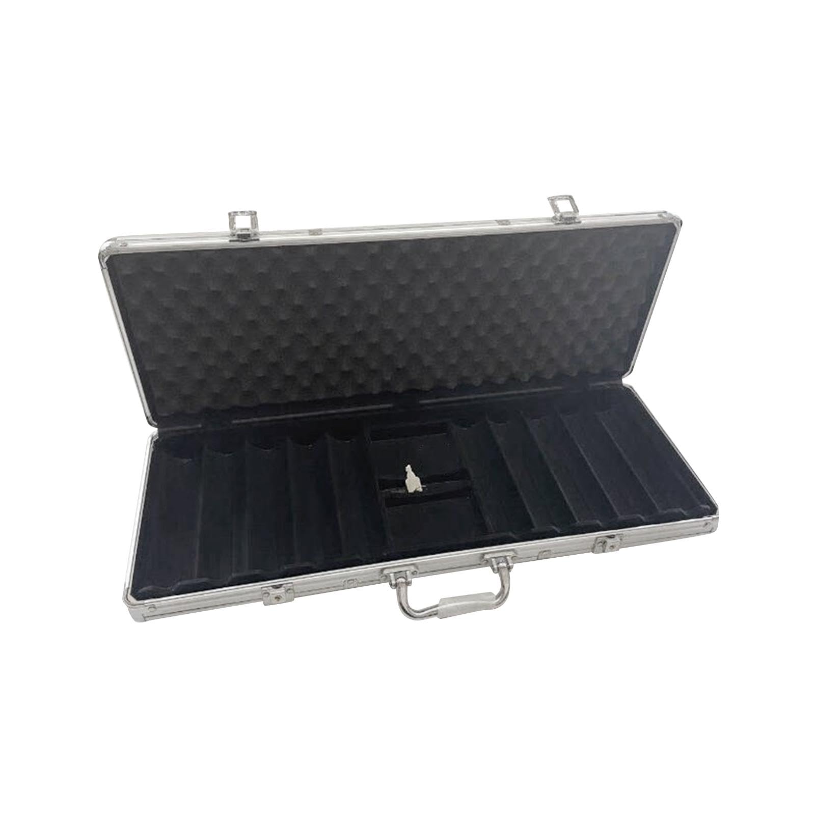 Boîte de Transport en Aluminium pour Jeux de Cartes - Organisateur Compact pour, Argent