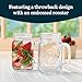 Libbey County Fair Glass Drinking Jars, 16.5-ounce, Set of 12