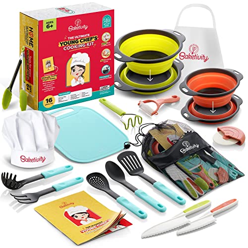 Baketivity Kids Cooking Set Real...