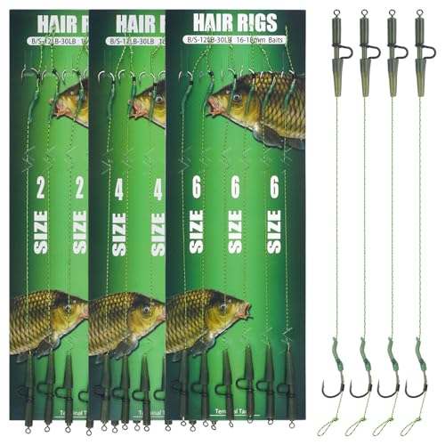 JSHANMEI 3-Pack Hair Rigs