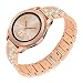Produktbild Armband kompatibel mit Fossil Gen 5 Carlyle/Gen 5 Julianna/Gen 5 Garrett HR Armband Armbänder Ersatzarmband Metallband Kompatibel mit Fossil Gen 5 Band Ersatzband 22mm Gurt Zubehör (Roségold)
