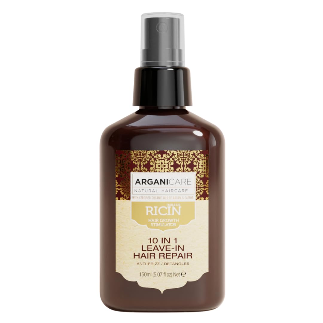 Castor Range | 10-IN-1 RINSE-FREE REPAIR SPRAY | Castor | Eliminates Frizz & Prevents Split Ends | Shiny Effect | High Hydration | All hair types | 400mL