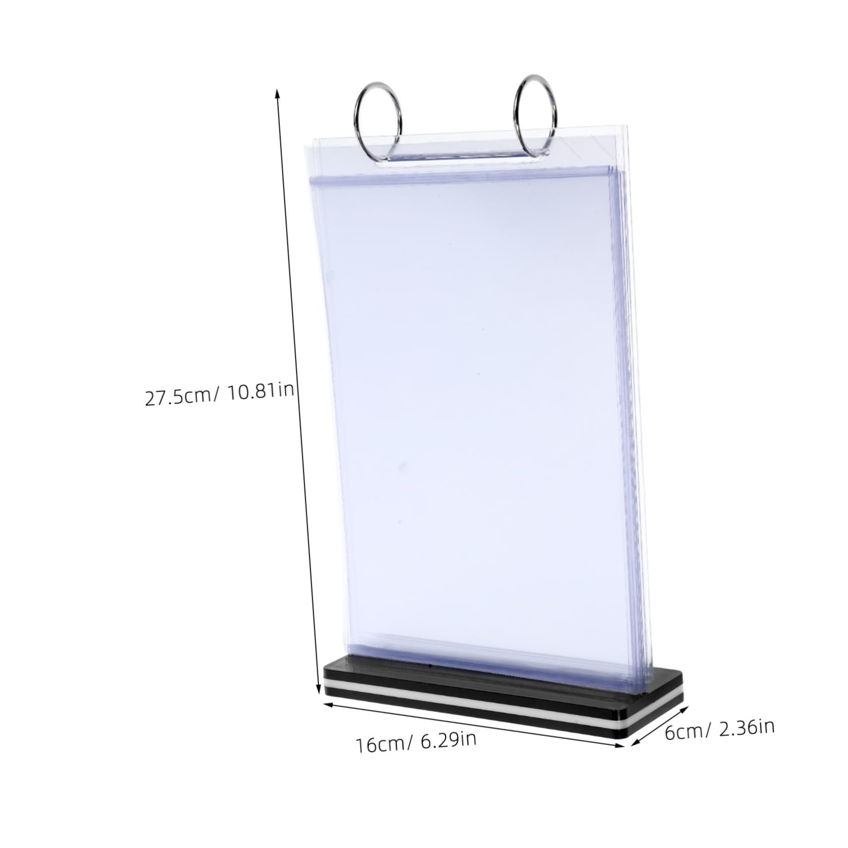 OSOLADY Pvc Menu Holder Menu Holder for Table Sign Stand Sign Holders
