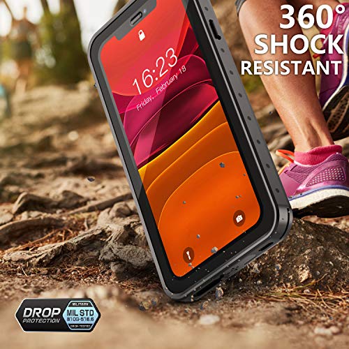 Huakay AMILIFECASES for iPhone 11 Waterproof Case, Full Body 360° Protective Shockproof Dirtproof Sandproof IP68 Phone Case for iPhone 11 (6.1inch)(Black/Clear) Huakay AMILIFECASES for iPhone 11 Waterproof Case, Full Body 360° Protective Shockproof Dirtproof Sandproof IP68 Phone Case for iPhone 11 (6.1inch)(Black/Clear)