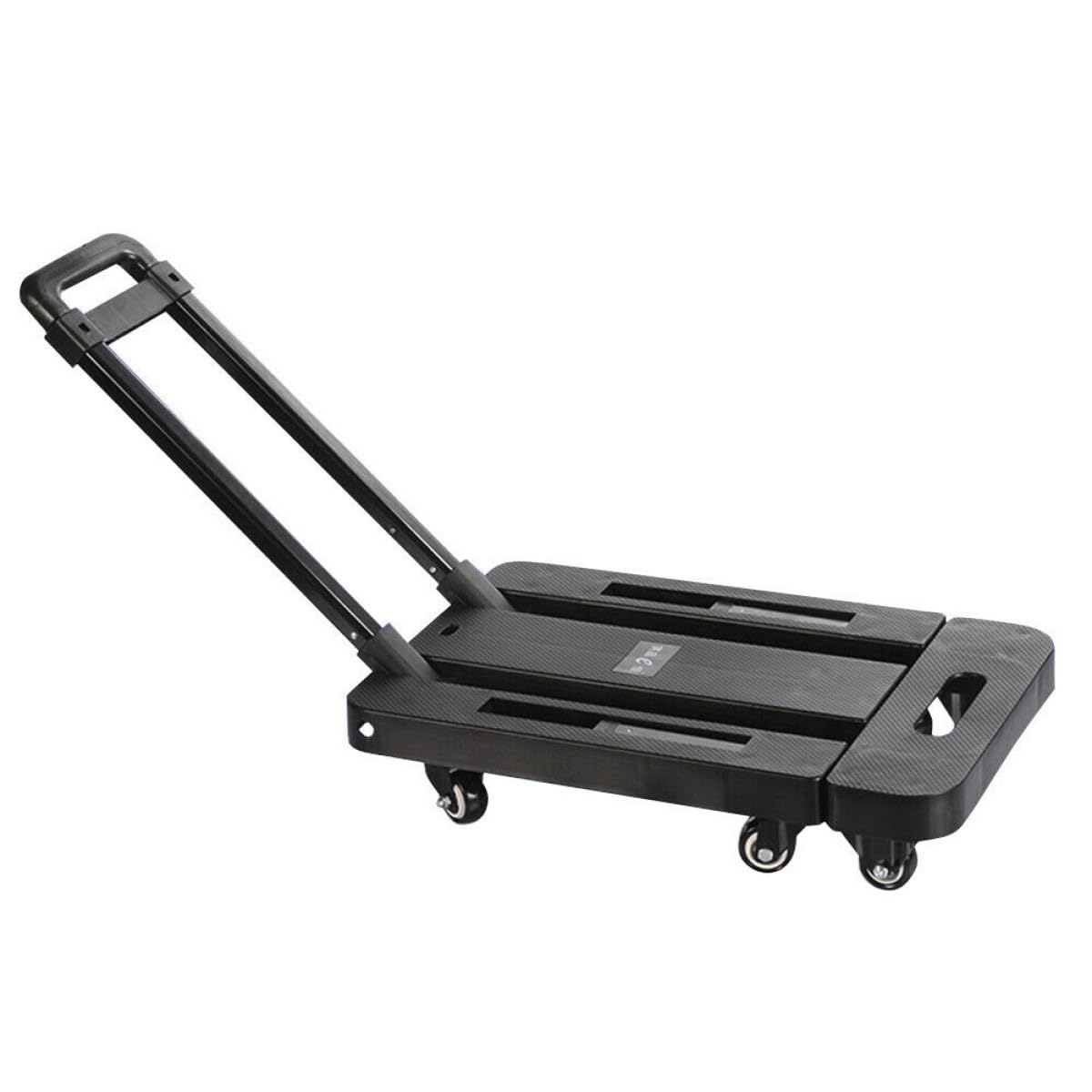 Carro de acero inoxidable con ruedas de PU plegable para oficina