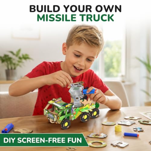 Image of Smartivity DIY Military Vehicle Truck Toy for Kids 8-14 Years