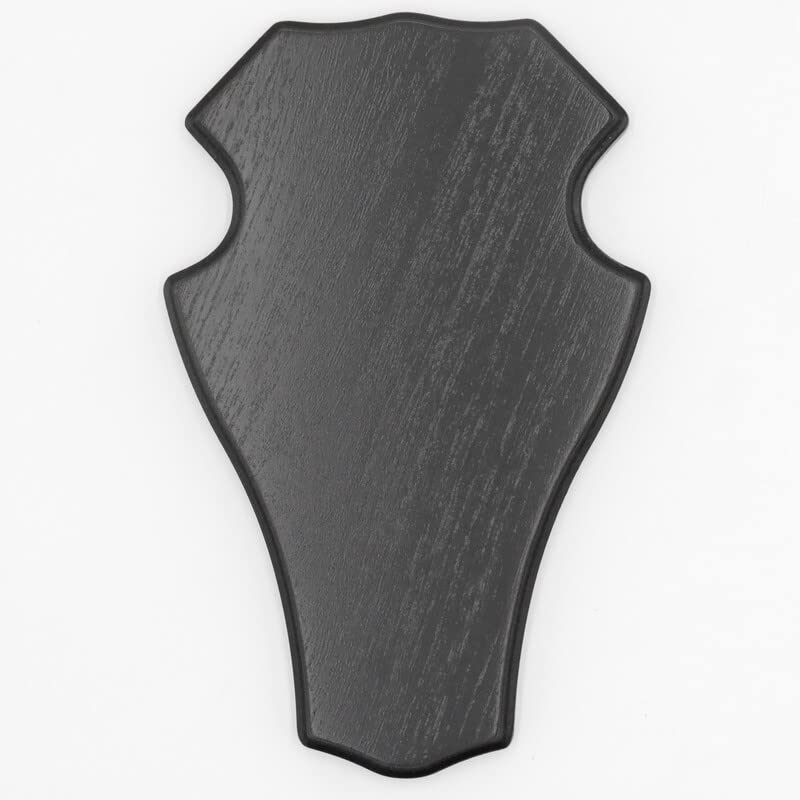 Generisch Dam Deer Trophy Shield Blunt in Dark Oak Height 25 cm Stag Shield