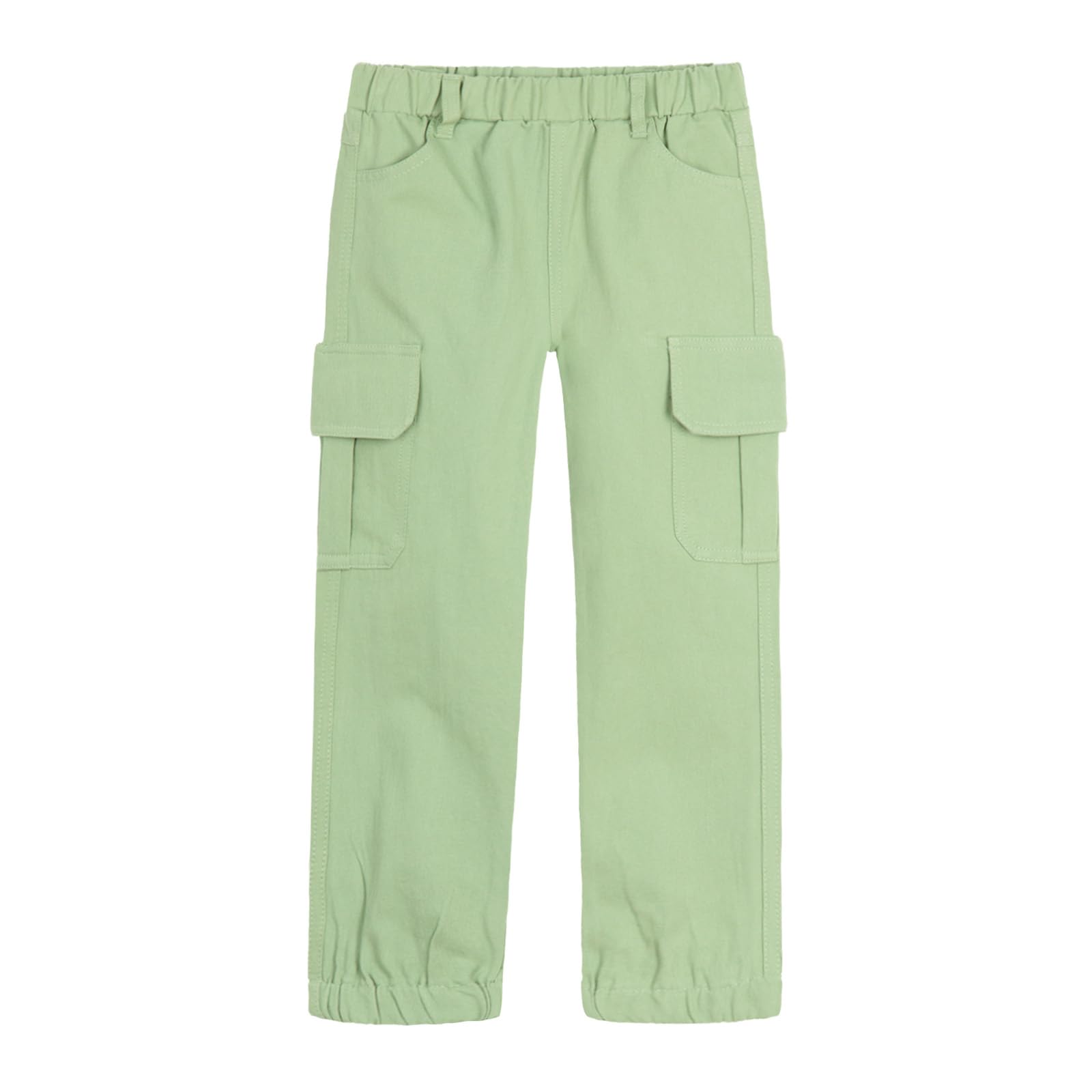 Mud Kingdom Boys Cargo Joggers Pant Elastic Waist with Hoop Pull On Outdoor Woven with Pockets