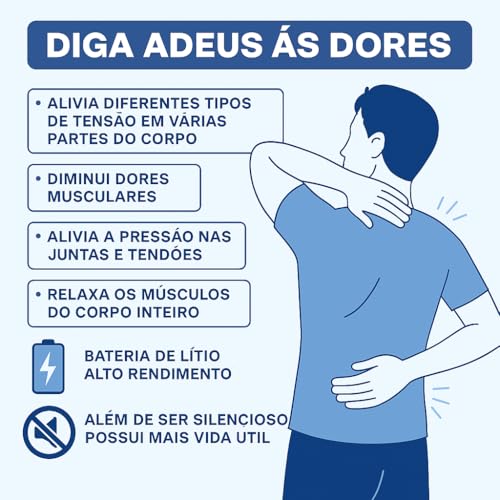 Massageador Elétrico Profissional com 4 Ponteiras