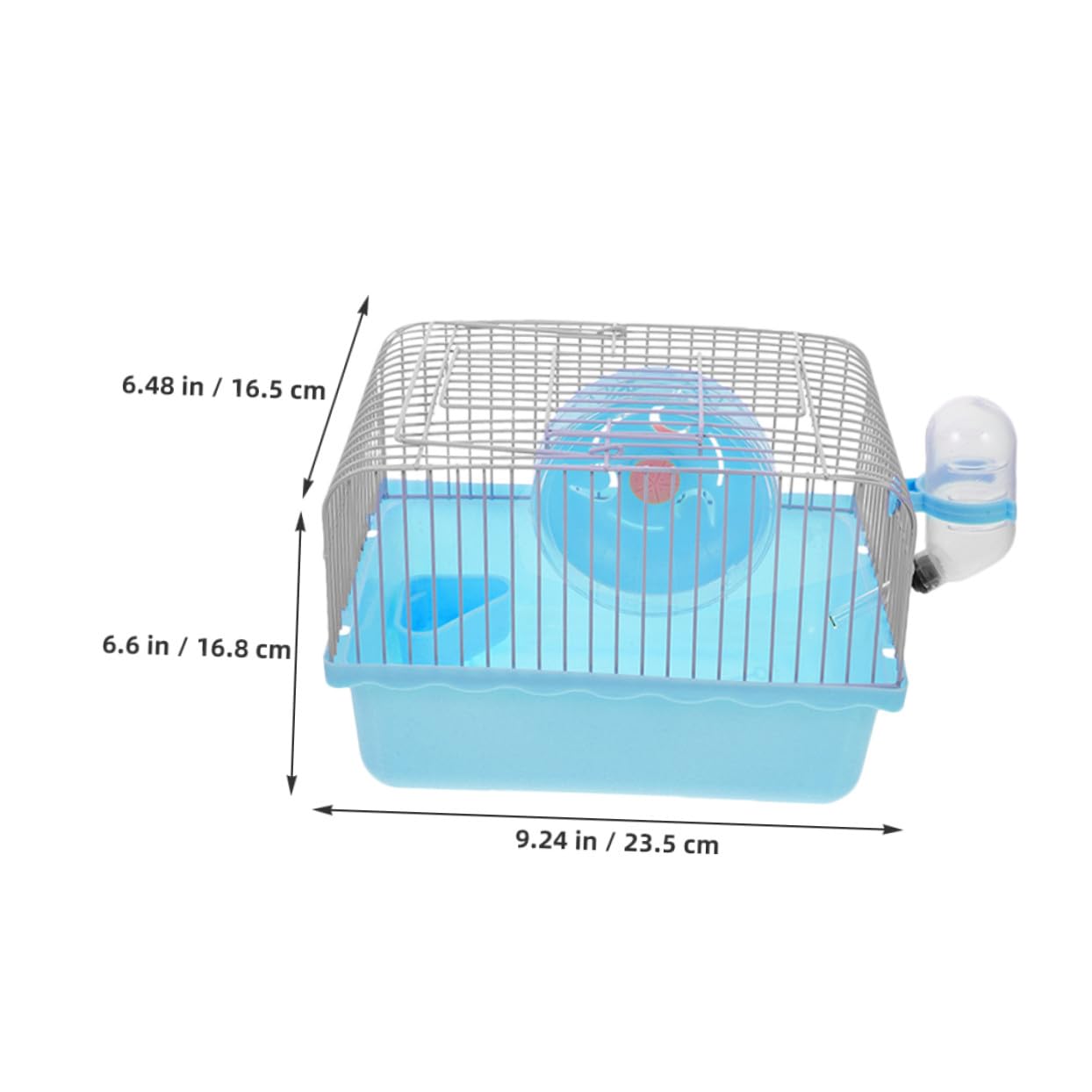 Supvox 2stücke Tragbare Hamstertransportbox für Reisen mit Wasserflasche und Aktivitätsbereich Robuste Konstruktion und Einfache Reinigung