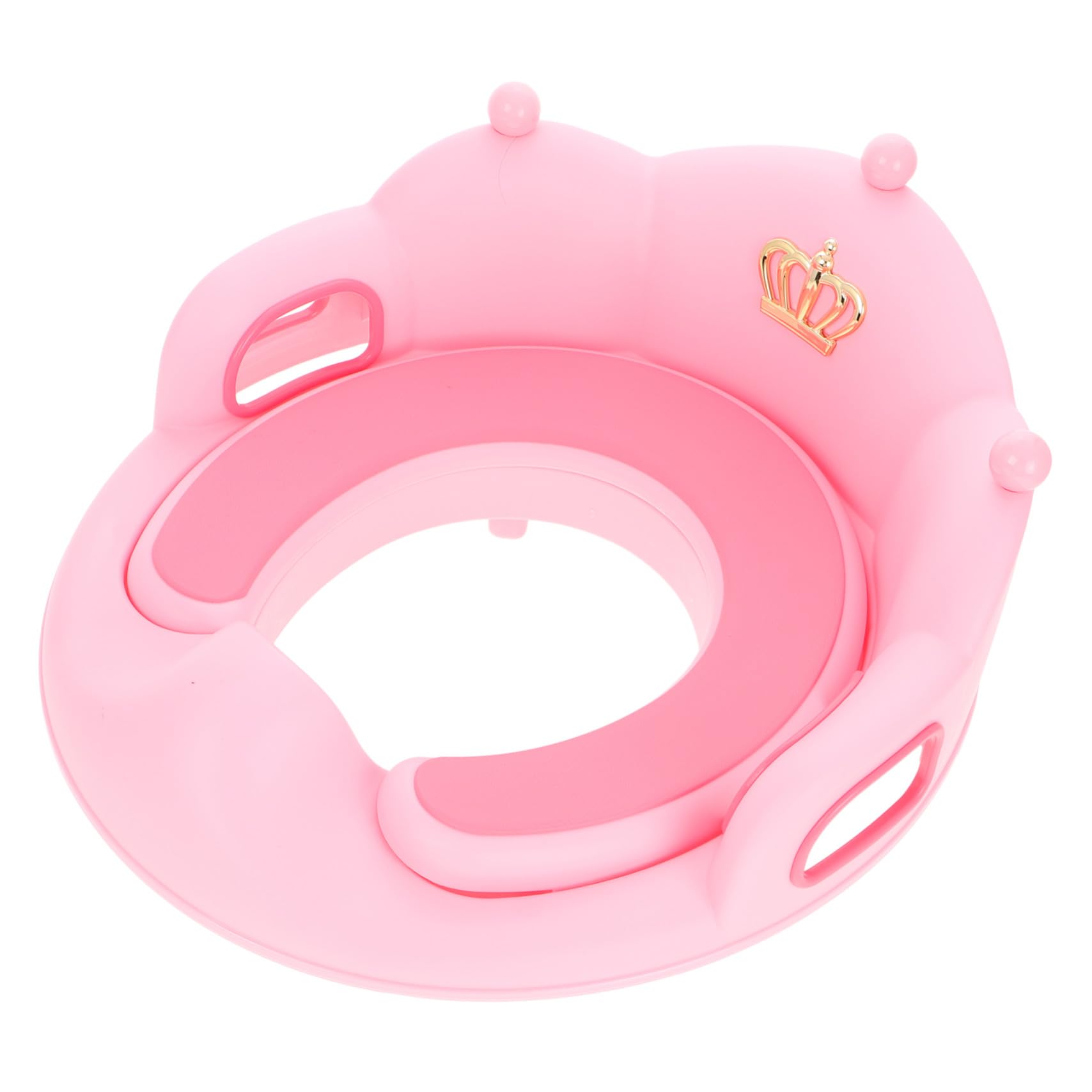 Toilettensitzaufsatz für Babys und Kleinkinder mit Abnehmbarem Weichem Sitzkissen und Stabilem Griff Rosa Töpfchen für Jungen und Mädchen Komfortabel und Leicht zu Reinigen