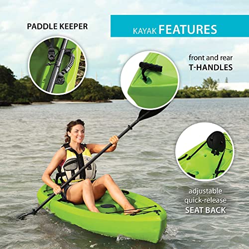Lifetime Tioga SitOnTop Kayak, Lime, 120"