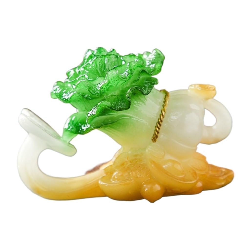 ENGENDER Kung Fu Tea Pet Resin Tea Pet Porch Ornaments Decoration Cabbage Home Living Room Furnishings
