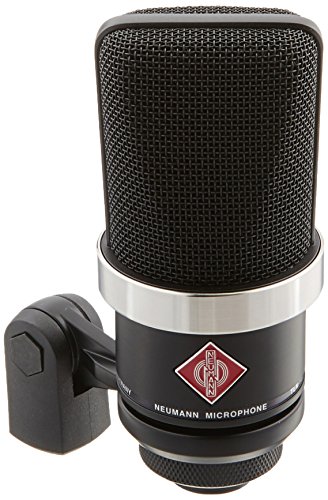 Image of Neumann Vocal Condenser Microphone (TLM 102 MT) and Amazon Basics Adjustable Boom Height Microphone Stand with Tripod Base