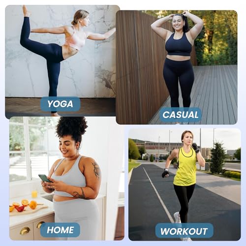 YOLIX Workout Leggings for Women - High Waisted Yoga Pants Tummy Control Compression for Running4