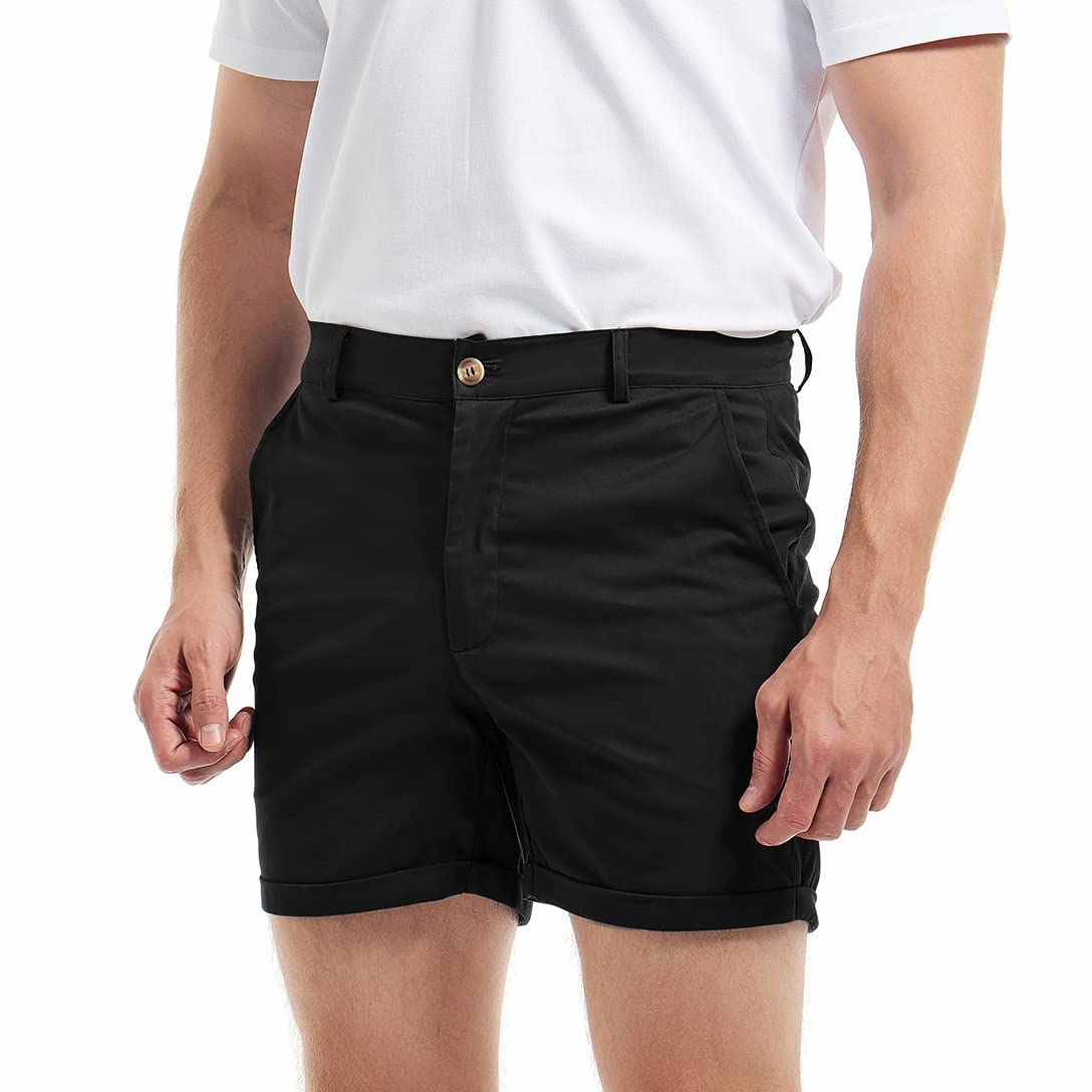 AIMPACT Mens Chino Shorts Slim-fit 5.5