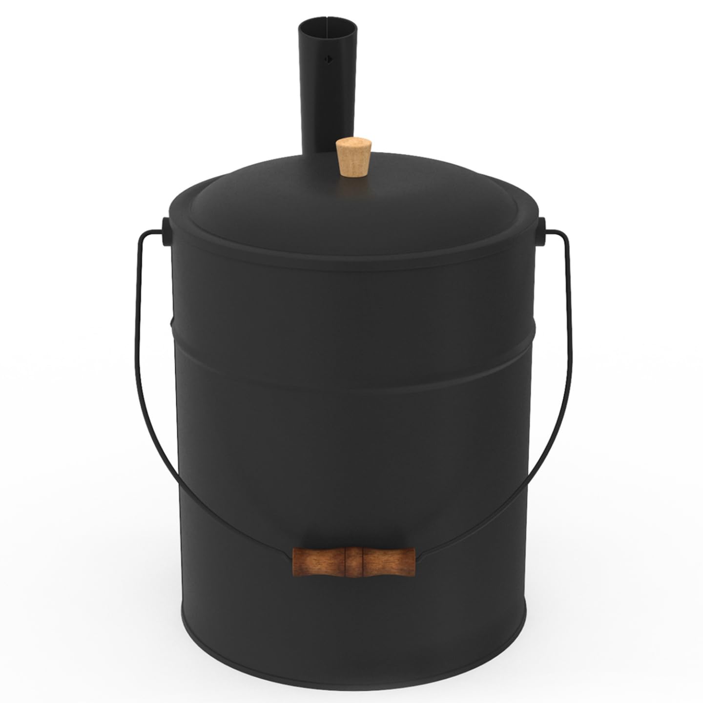 IDMarket - Cubo de cenizas de 15 kg con pala para cenizas