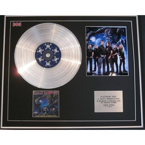Limited Edition IRON MAIDEN Platinum Disc Presentation Cover
