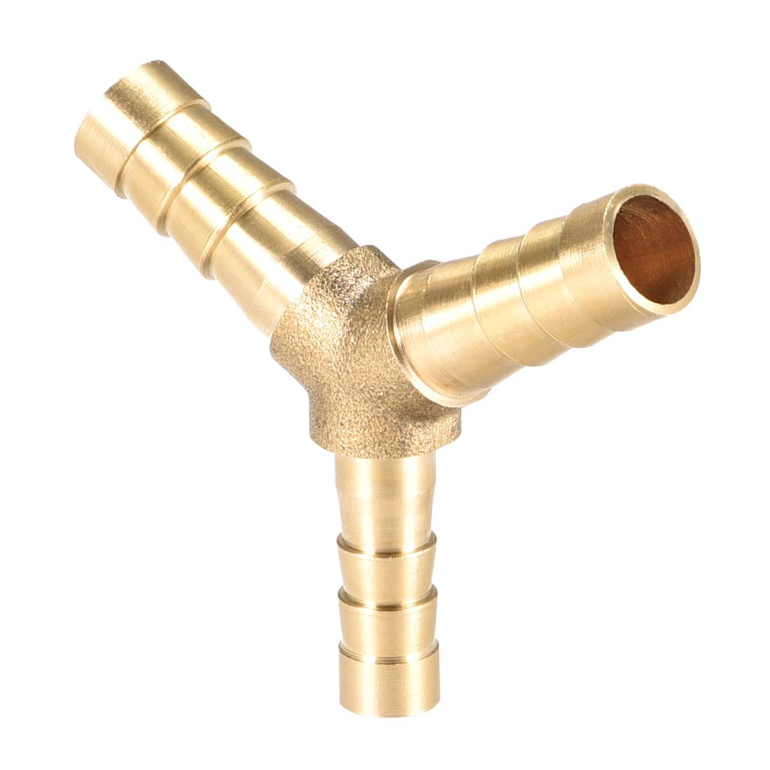 Sourcing Map Reduzierstück T-Anschluss 8x6x8 Mm, Messing, 120° Y-Adapter Für Schläuche – 1 Stück
