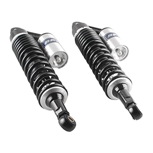 Newsmarts 1 Pair Adjustable 375mm Motorcycle Air Shock Absorbers Replacement for Honda Suzuki Yamaha Kawasaki ATV Go Kart Quad Dirt Sport Bikes