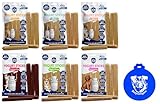 Himalayan Pet Supply Yogurt Sticks Dog Treats in 6 Flavors: 1 Strawberry, 1 Apple, 1 Cranberrry, 1 Plain, 1 Peanut Butter, & 1 Bacon (6 Bags Total, 5 Sticks/Bag, 4.8 Oz Bags) Plus Shaynanigans Lid