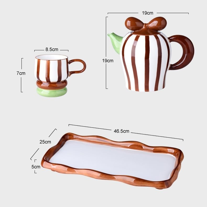 Jarra de Agua Juego de té Necesario for el hogar, Taza for, Agua for Sala Estar, hervidor frío cerámica, Juego