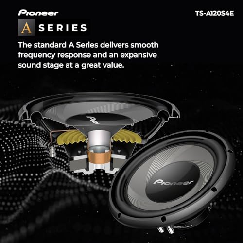 Image of PIONEER A-Series TS-A120S4E 12 inch Subwoofer 1400W Max | Sealed or Ported Enclosure Compatible, Strong Bass