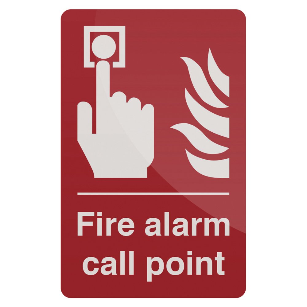 Fixman 764013 Rigid Fire Alarm Call Point Sign 100 x 150mm