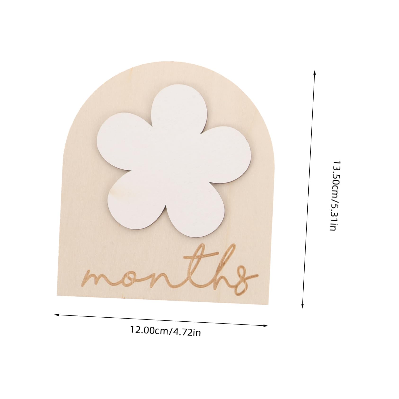 Anneome Infant Milestone Sign Baby Monthly Milestone Board Newborn Photo Props