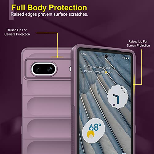 Image of amazon basics Back Case Cover for Google Pixel 7A | Compatible for Google Pixel 7A Back Case Cover | Liquid Silicon Magic Case for Google Pixel 7A with Camera Protection | Lavender