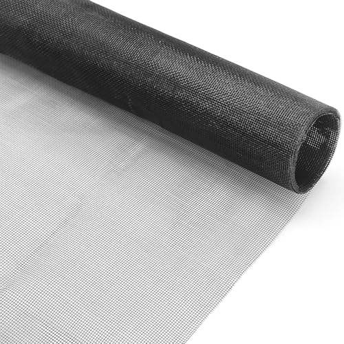 Mosquitera de fibra de vidrio, 1 unidad, por metros, 120 x 250 cm, red de repuesto, cortable, para ventanas, tragaluces, terrazas