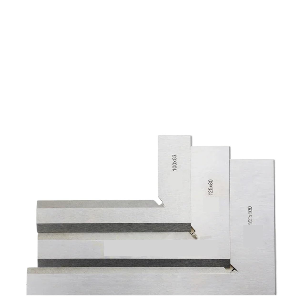 Gauge Blocks, Set Square Knife Edge Ruler 90 Degree Carpentry Tools Woodworking Metal Try Squares Measuring Angle Rulers(80x50)