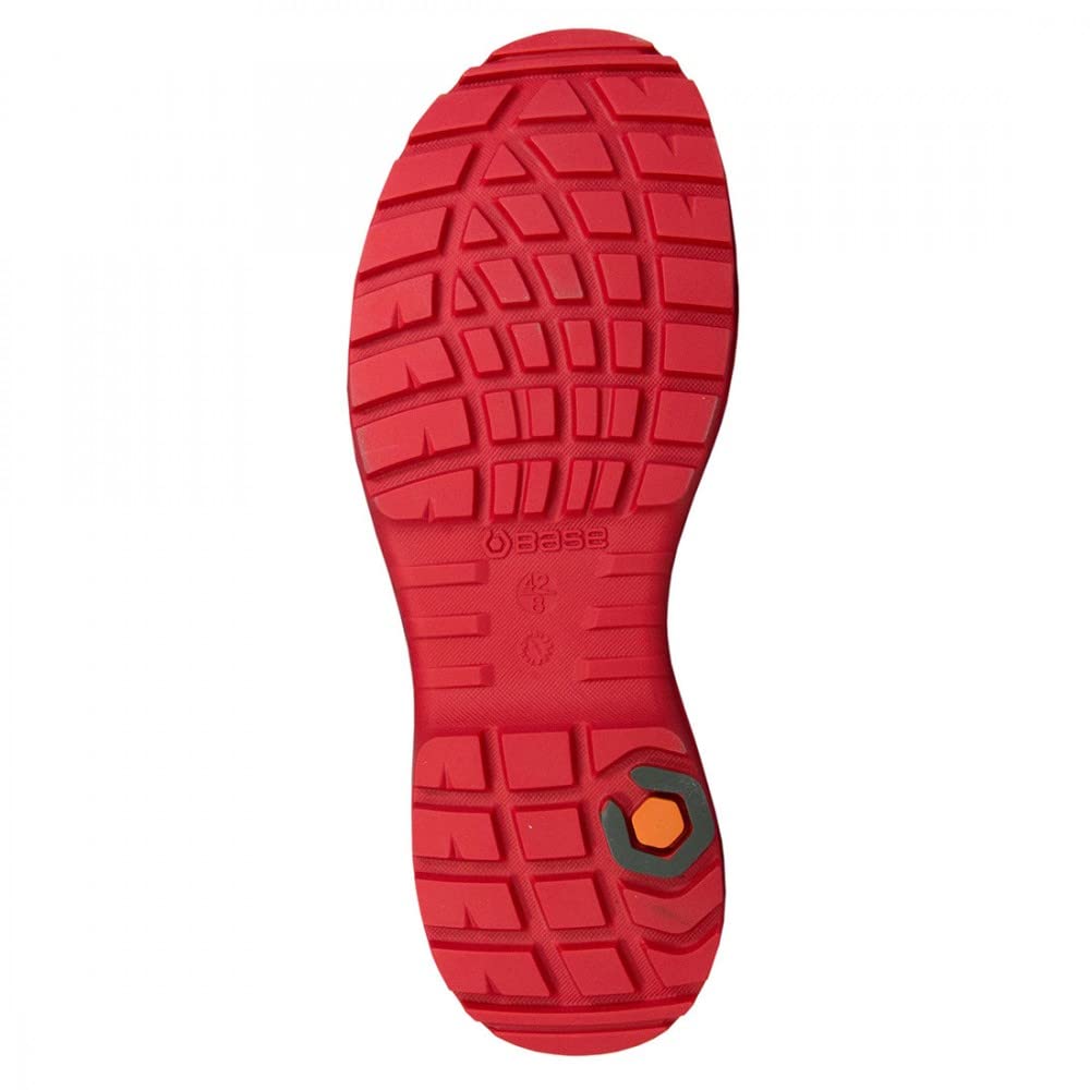 BASE Protection Sparkle S3 HRO Ci HI SRC Zapato de Seguridad, Talla: 42, Color: Negro/Rojo, B0880BKD42