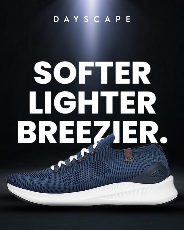 Image of ELEVAR Dayscape Sports & Running Shoes for Men | Ultra-Light Aeroknit Upper with Air-Cooling Tech | Soft & Comfortable HyperFoam Cushioned Shoes for Boys | Also Perfect for Gym, Walking