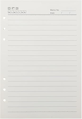 Papel rayado para carpeta A5, 98 hojas de repuesto de planificador A5 con 6 agujeros, hojas de presupuesto para presupuestos en efectivo