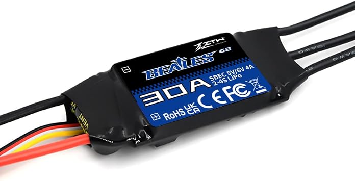 ZTW Beatles G2 Brushless 30A ESC 2-4S for Fixed-Wing RC Airplanes