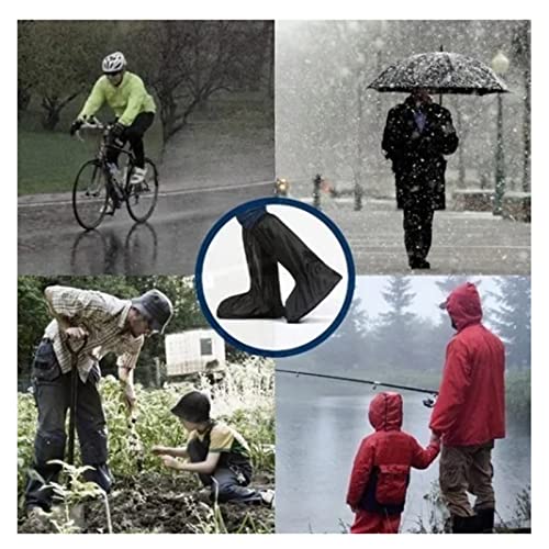 Cubrecalzados impermeables TITA-DONG para lluvia, reutilizables y plegables, de PVC, para deportes al aire libre, senderismo, escalada, camping, patineta y viajes, antideslizantes, equipo para lluvia para hombres y mujeres miniatura 2