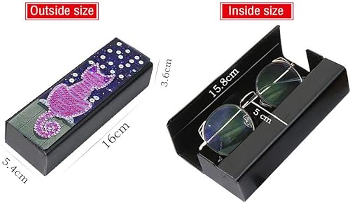 Miniatura 5 de Leatrice Diamond Art - Estuche para lentes de sol, organizador de lentes de sol para mujeres y hombres