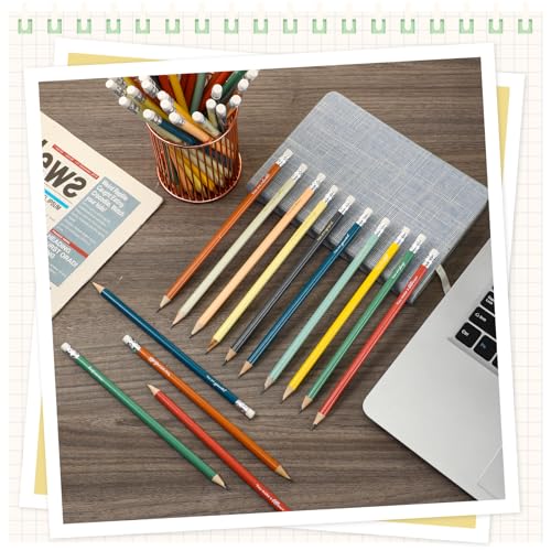 Sabary 30 lápices motivacionales multicolor de grafito miniatura 4