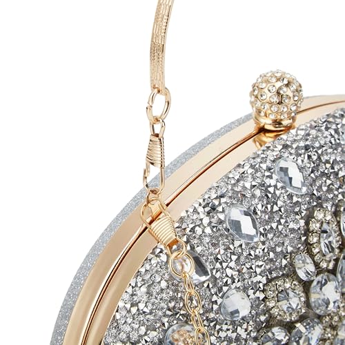 Image of Evening Bags for Women Sparkly Rhinestone Clutch Purses Luxury Handbags for Weddings Formal Prom Party 2026