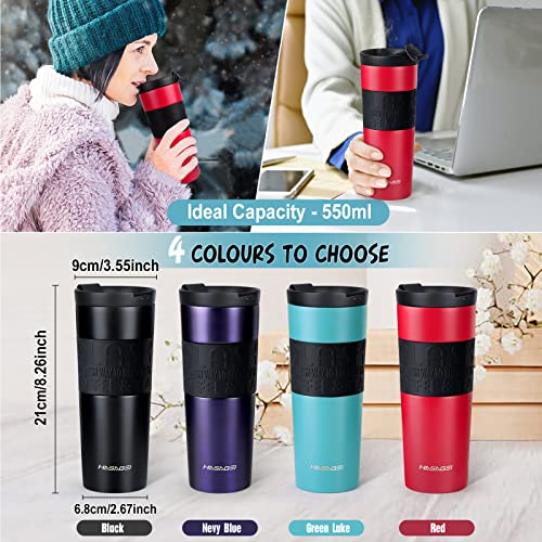 HASAGEI Travel Mugs for Hot Drinks 600ml Insulated Coffee Mug with Leakproof Lid BPA-Free Coffee Travel Mug - Image 4