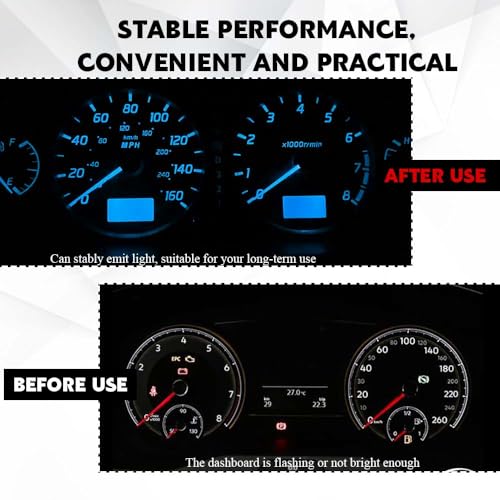 Image of 10PCS T4.2 Led Bulb Neo Wedge 10mm Base, Car Interior Dash Light, 12V IP65 Waterproof 3030 Chip LED Super Bright A /C Indicator Light, Climate Control Switch Indication Bulb for Cars (Ice Blue)