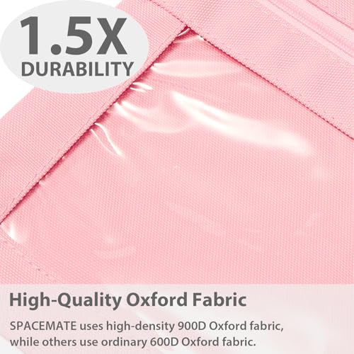 Image of SPACEMATE 2 Pack Pencil Pouch for 3 Ring Binder, Clear 3-Hole Zipper Case