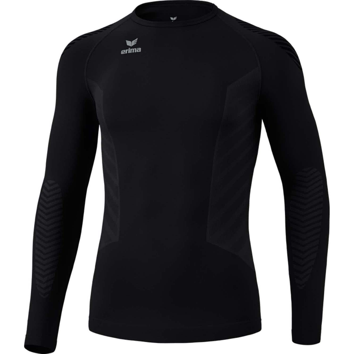 Erima Unisex Athletic Long-Sleeve 2.0 Functional Underwear (2252101), Black, XXL