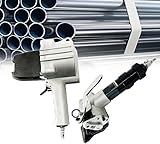 Pneumatic Steel Strapping Tool - Heavy Duty Tensioner & Cutter Sealer for 32mm Straps - Industrial Metal Strapping Machine for Secure Packaging & Baling
