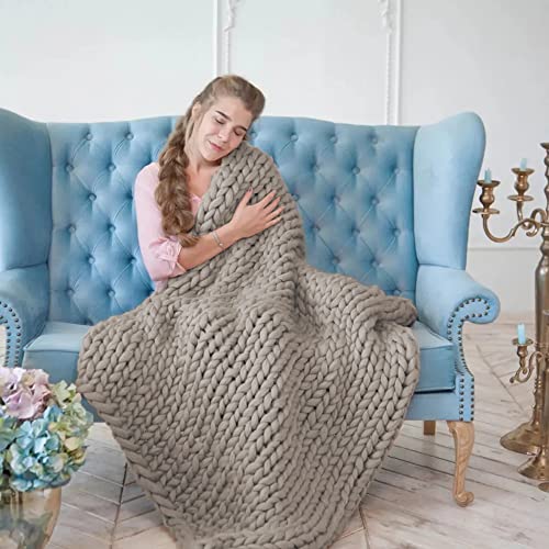 Chunky Yarn For Arm Knitting, Giant Soft Fleece Yarn Bulky Yarn For Throw Blanket Pillow For Weave Craft Crochet, Diy Sofa Bed Blanket Pillow Pet Bed And Bed Fence (Grey-(2.2Lbs)) #TOP4